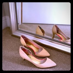 Ted Baker Nude Patent Kitten Heels 